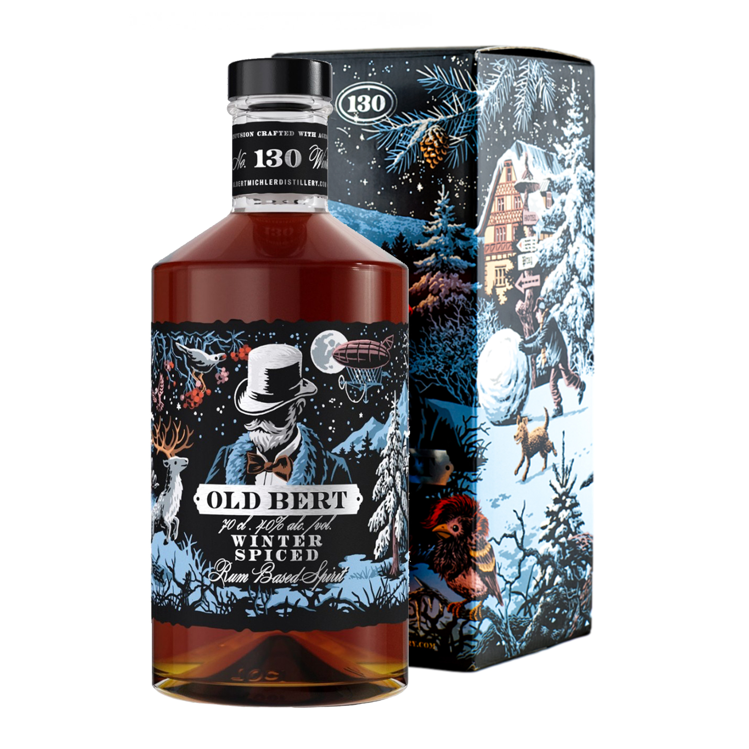 Old Bert Winter Spiced rum 40% 0,7L v kartóne