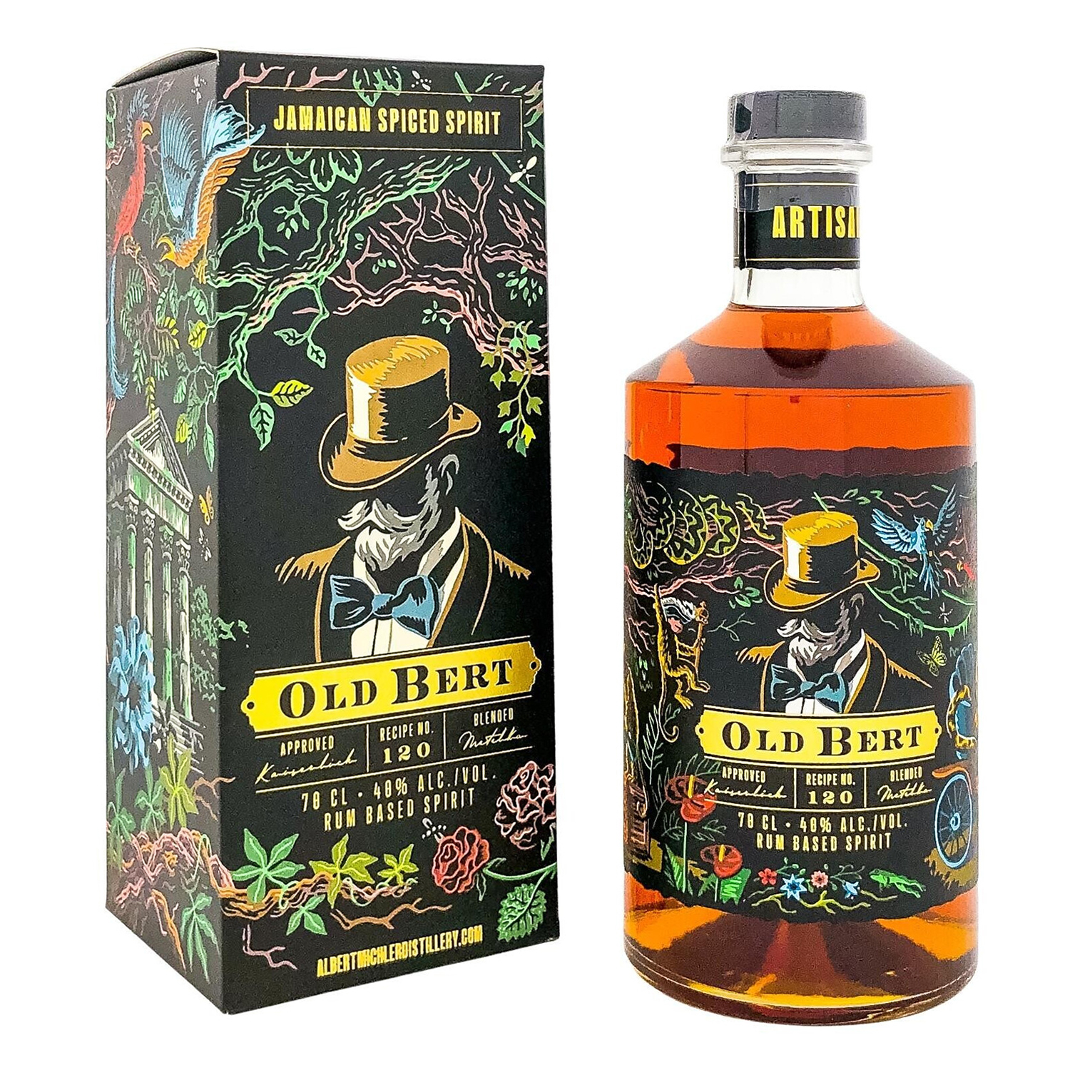 E-shop Albert Michler Old Bert spiced rum 40% 0,7L v kartóne