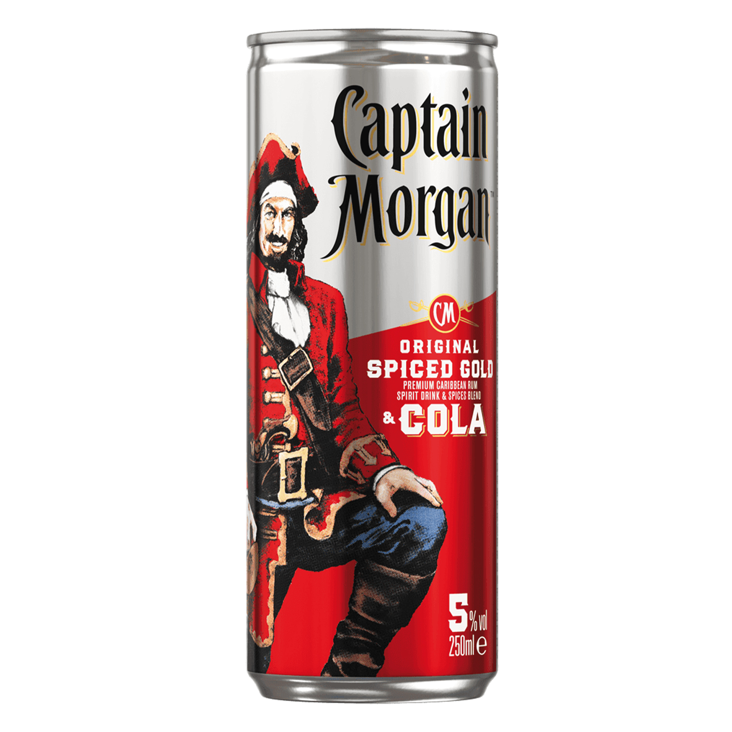 Captain Morgan & Cola 5% 0,25L (balenie 12ks)