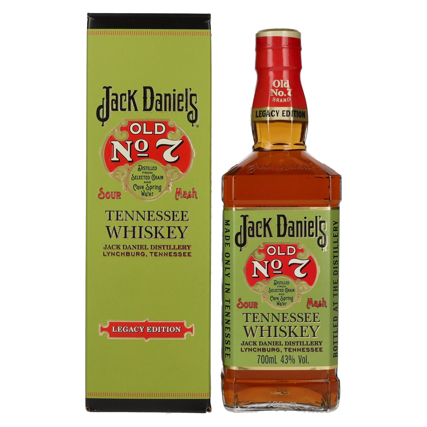 Jack Daniel's Legacy Edition No.1 Green design 43% 0,7L v kartóne