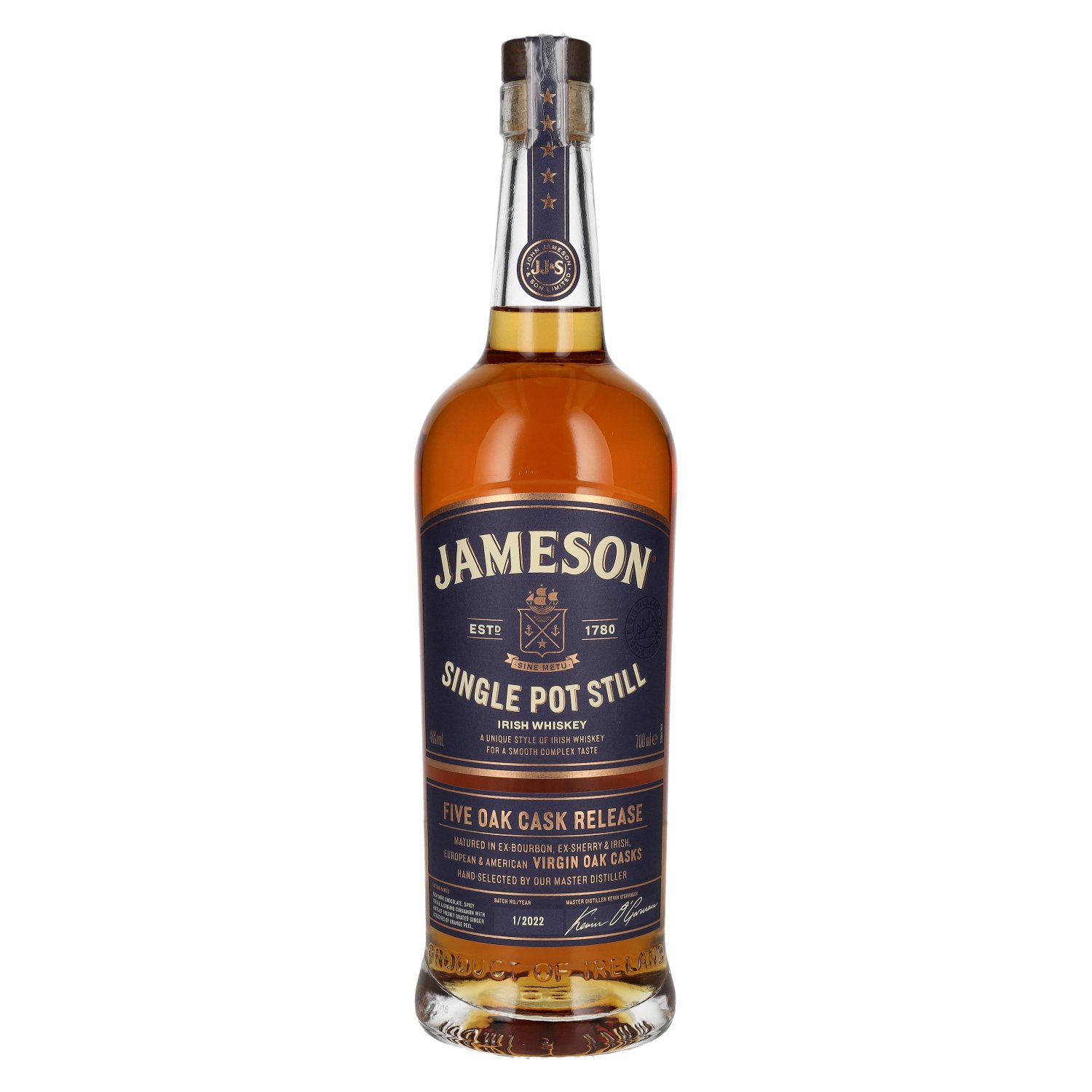 Jameson Single Pot Still FIVE OAK 46% 0,7L