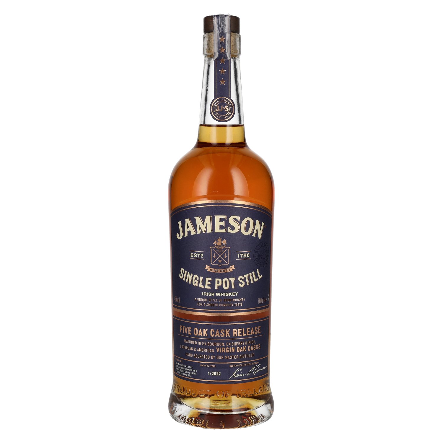 E-shop Jameson Single Pot Still FIVE OAK 46% 0,7L