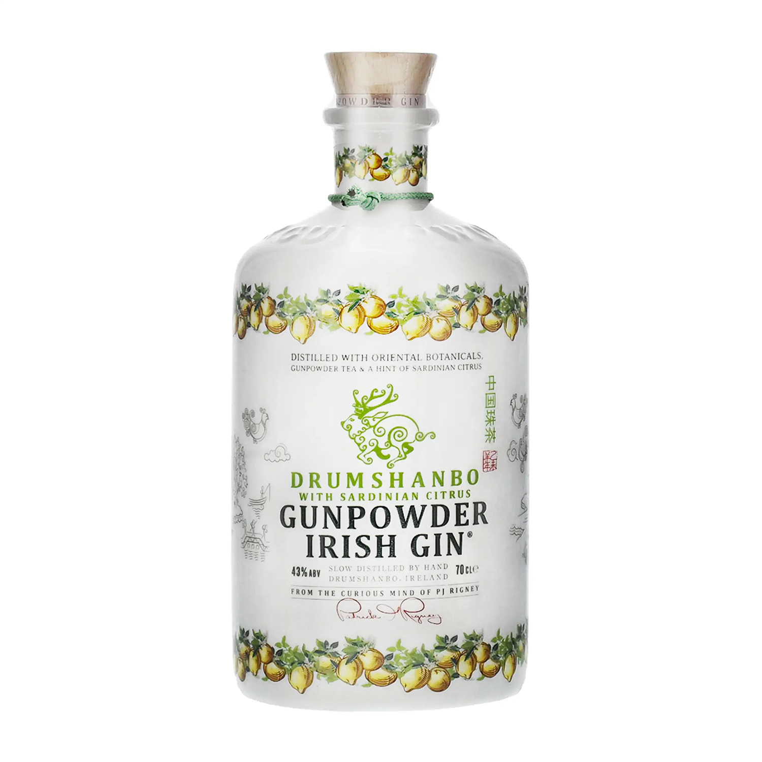 Drumshanbo Gunpowder Irish Gin with Sardinian Citrus Ceramic 43% 0,7L