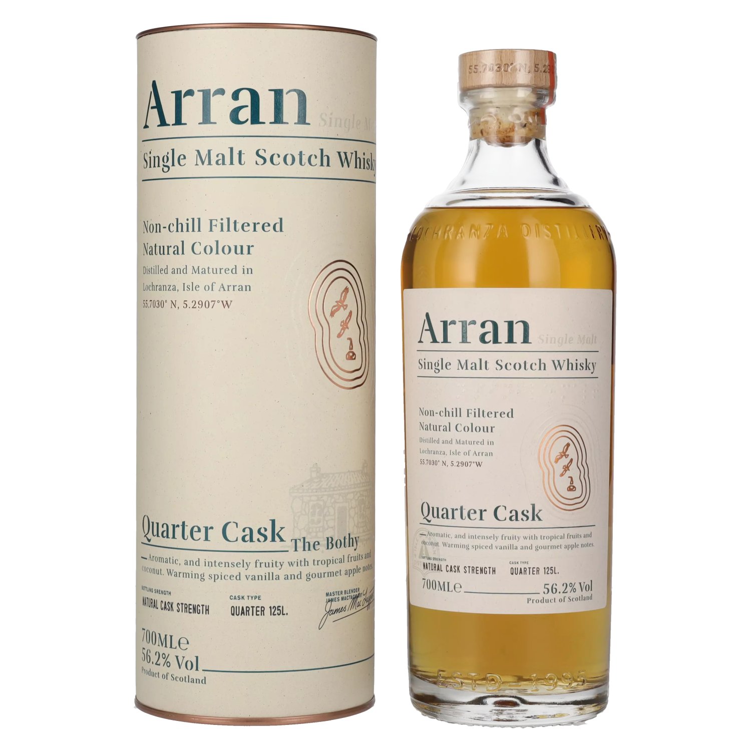 Arran Quarter Cask THE BOTHY 56,2% 0,7L v tube