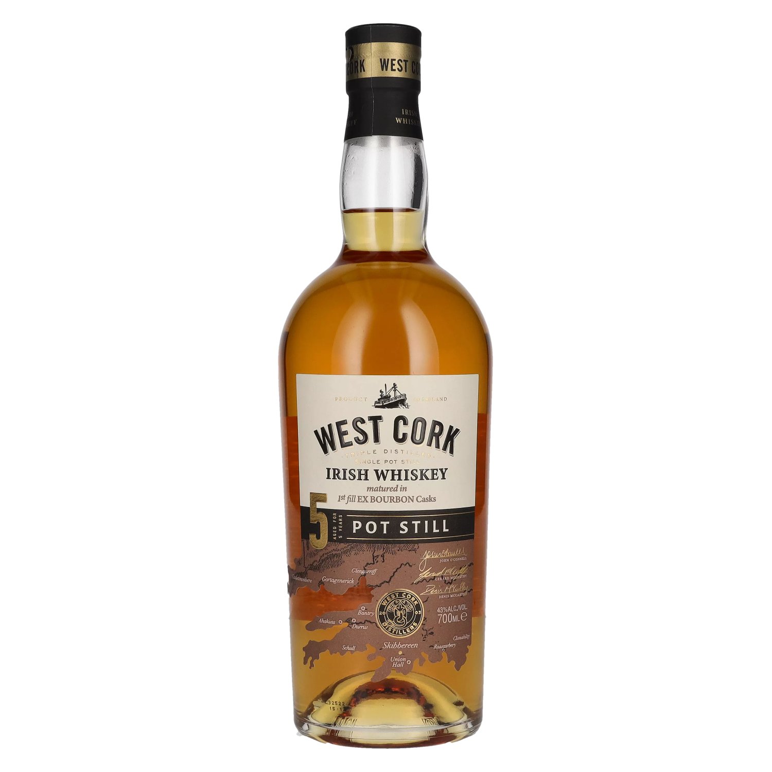 E-shop West Cork 5y Pot still 43% 0,7L