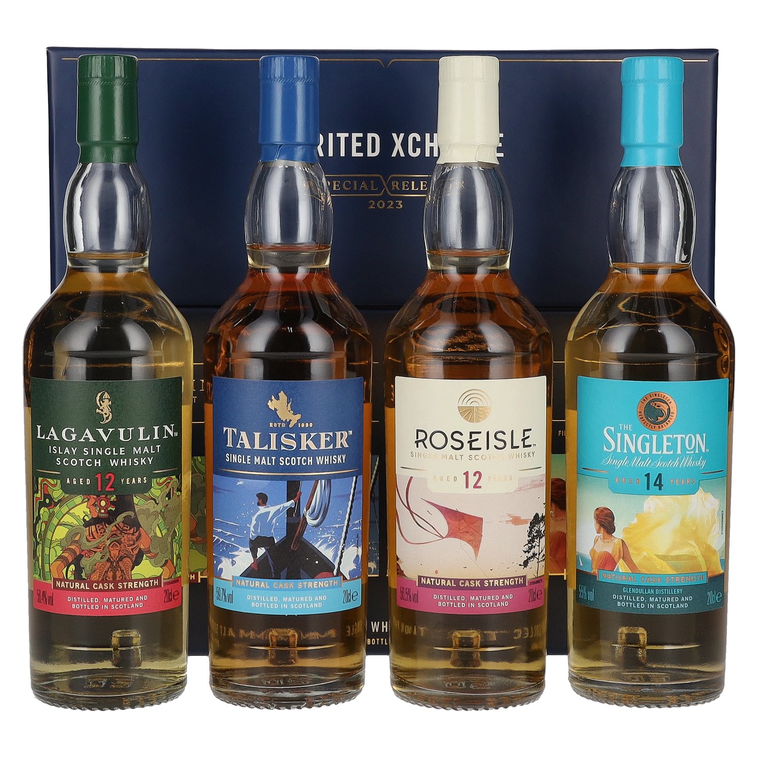 Diageo Spirited Xchange Whisky collection pack 2023 56,9% 4x0,2L v kartóne