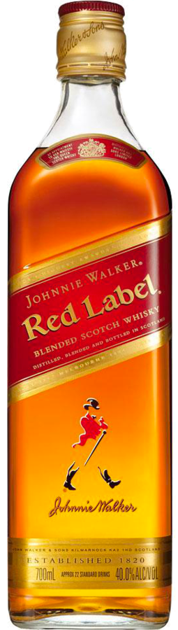 Johnnie Walker Red Label 40% 0,7 l (čistá fľaša)