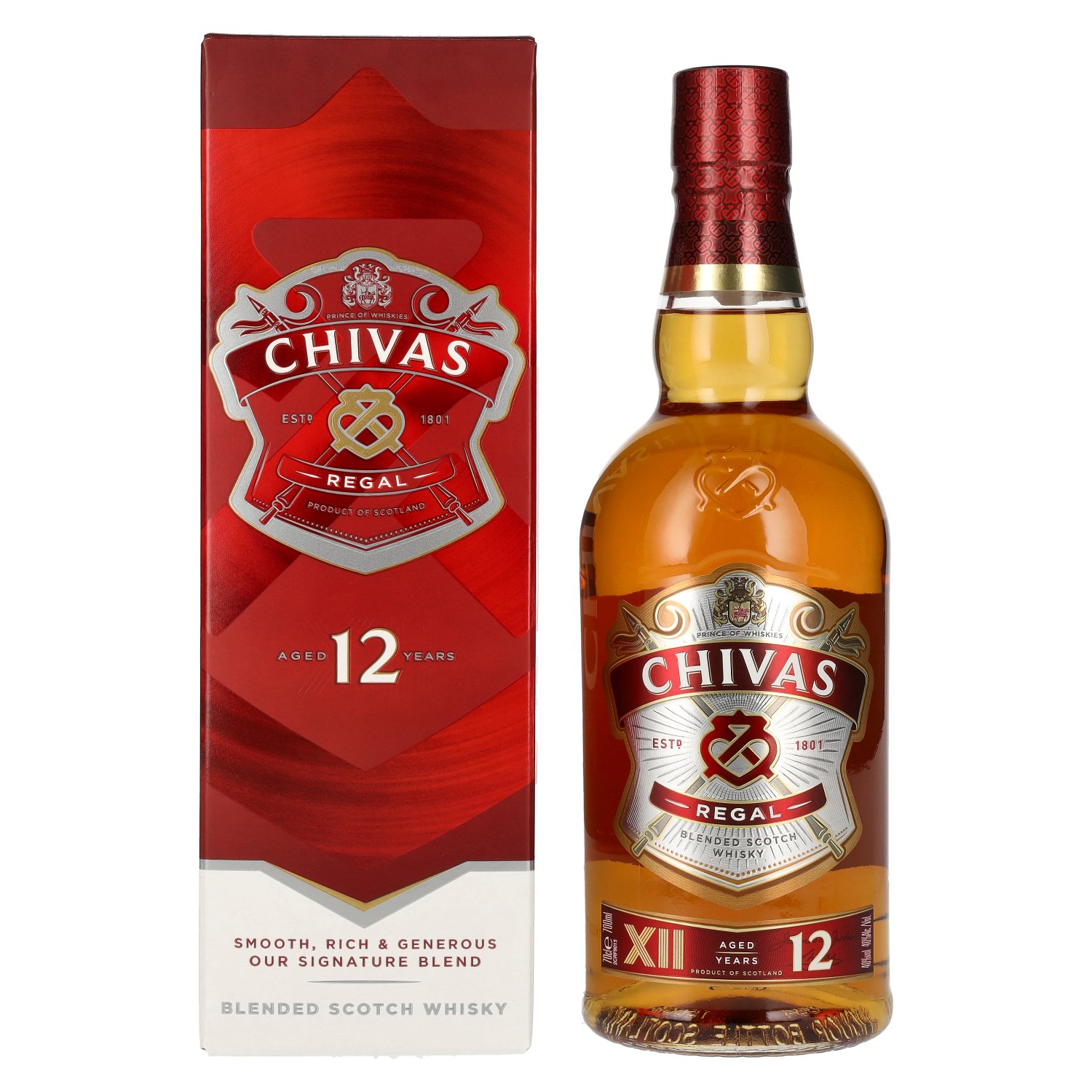 Chivas Regal 12y 40% 0,7L (kartón)