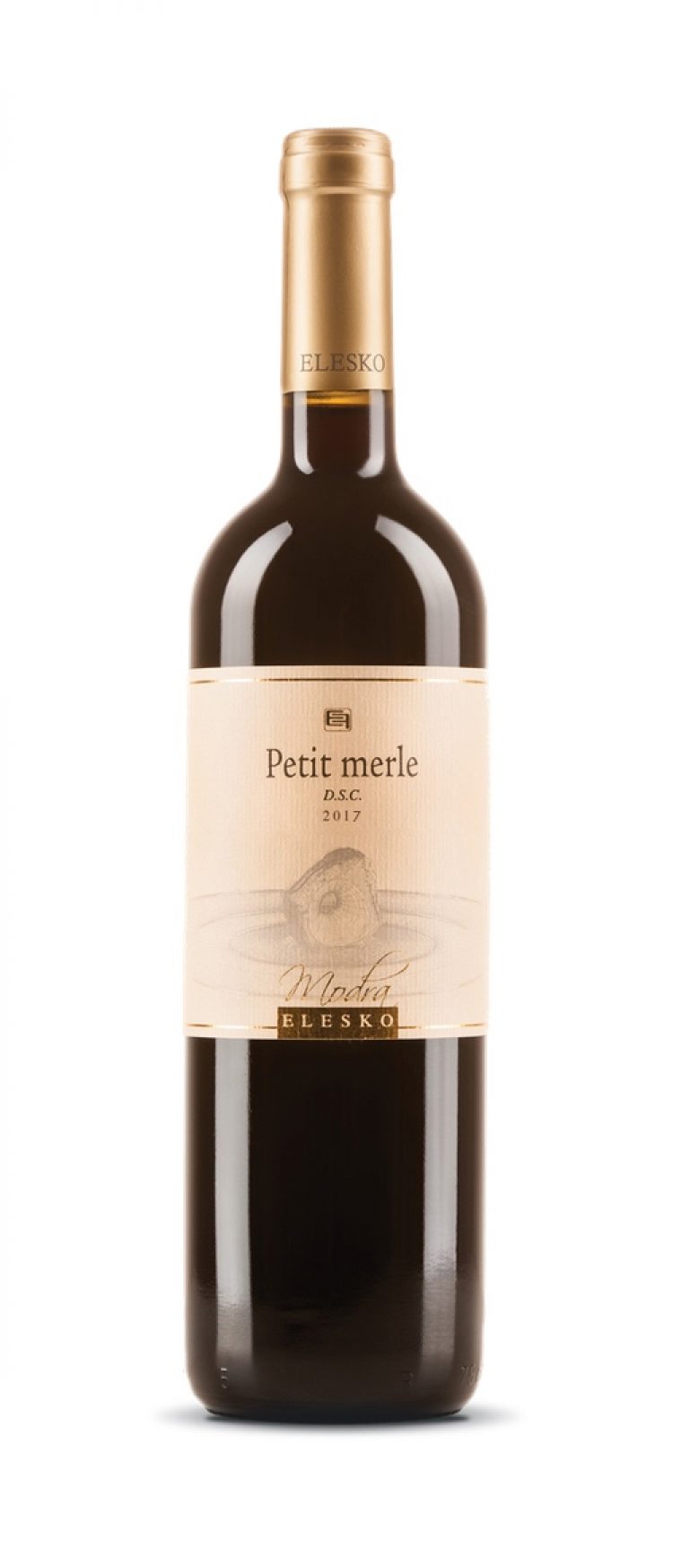 Elesko Petit Merle D.S.C. Merlot 13,17% 0,75L (čistá fľaša)