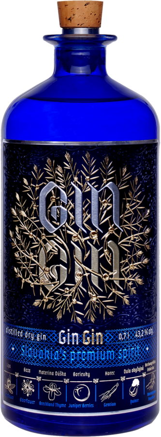 Gin Gin 43,2% 0,7L (čistá fľaša)