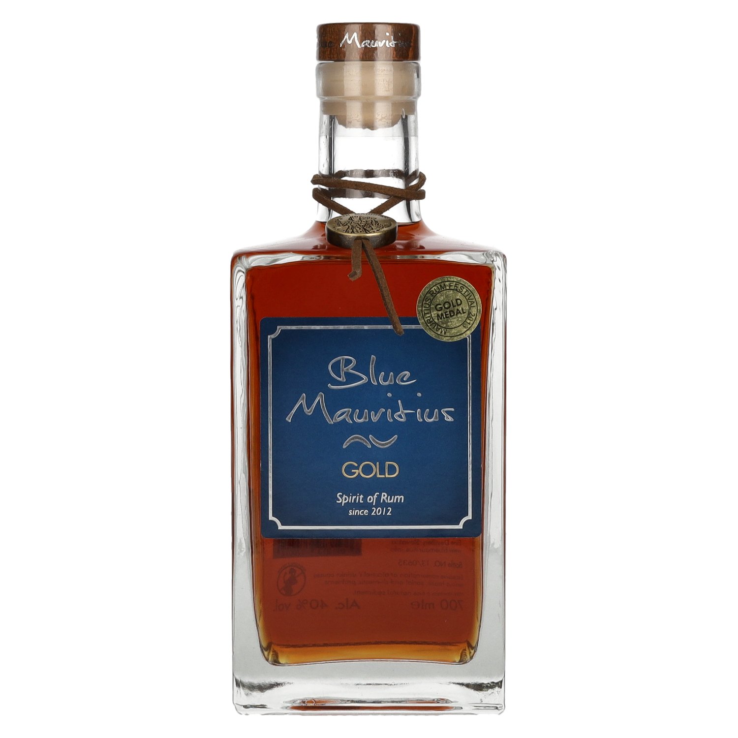 Blue Mauritius Gold Rum 40% 0,7 l (čistá fľaša)