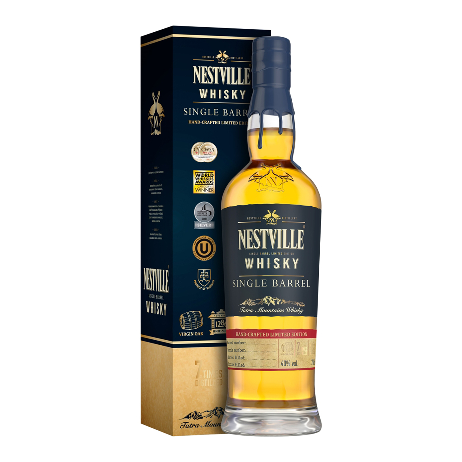 Nestville single barrel 40% 0,7L (kartón)