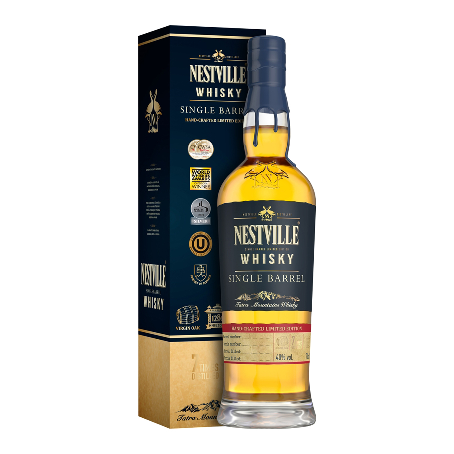 E-shop Nestville single barrel 40% 0,7L (kartón)