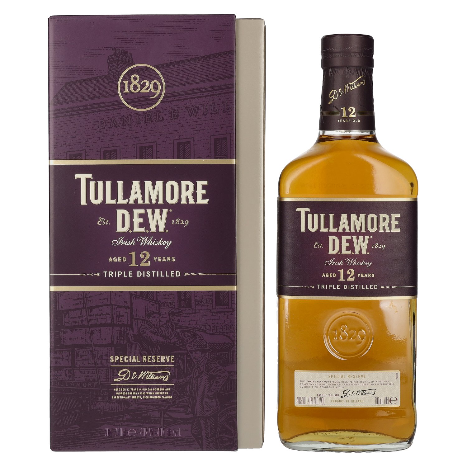 Tullamore D.E.W. Tullamore Dew 12y 40% 0,7L v kazete