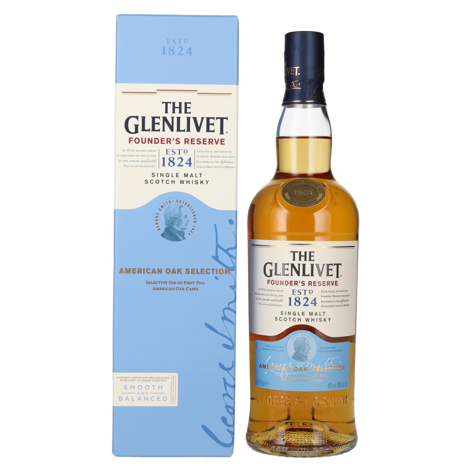 The Glenlivet Founder\'s reserve 40% 0,7L v kartóne