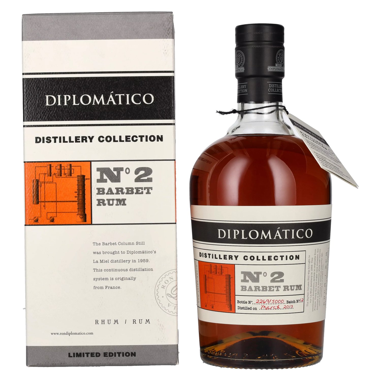 E-shop Diplomatico Distillery Collection No.2 Barbet Column 47% 0,7 l (kartón)