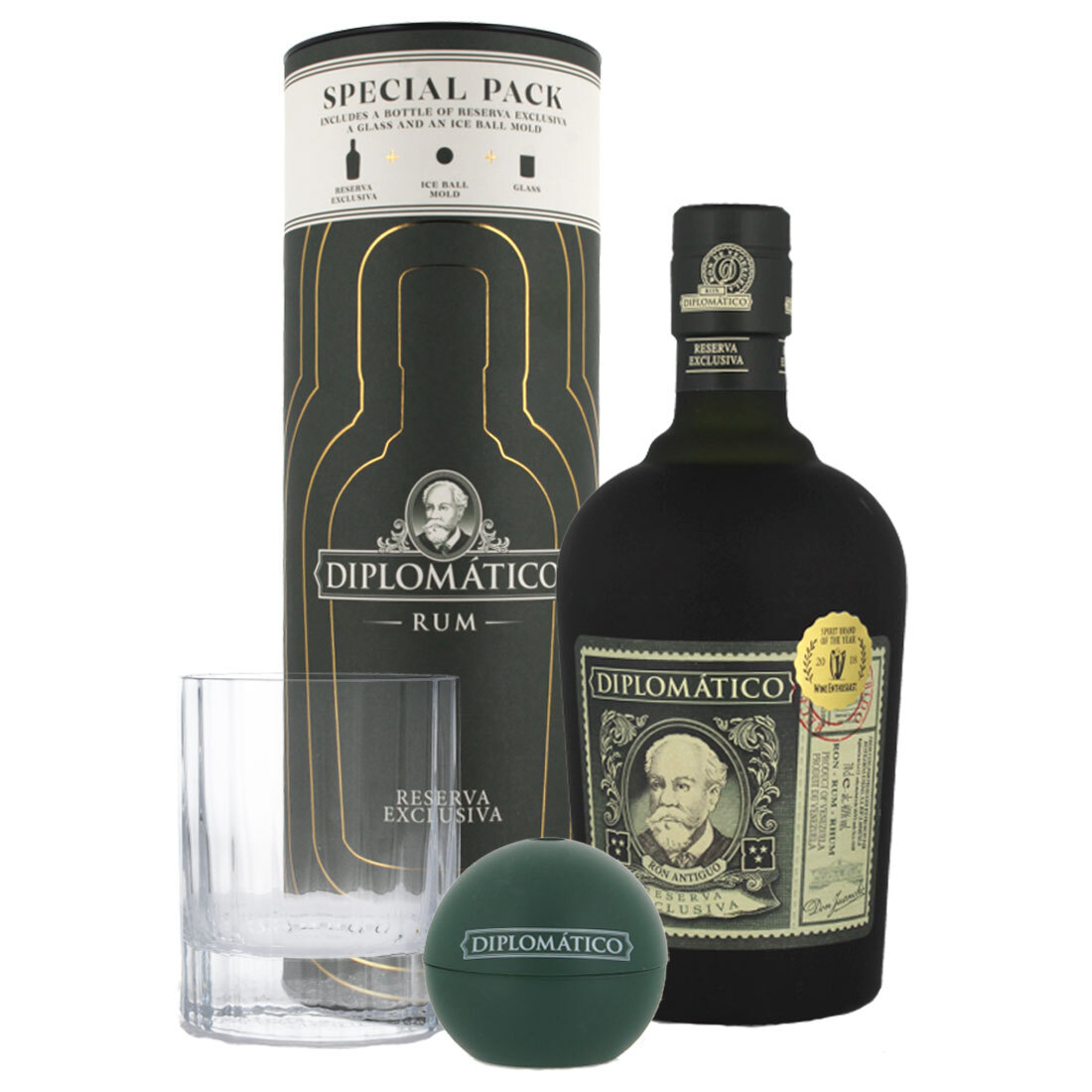 Diplomático Diplomatico Reserva Exclusiva 12y 40% 0,7L SET