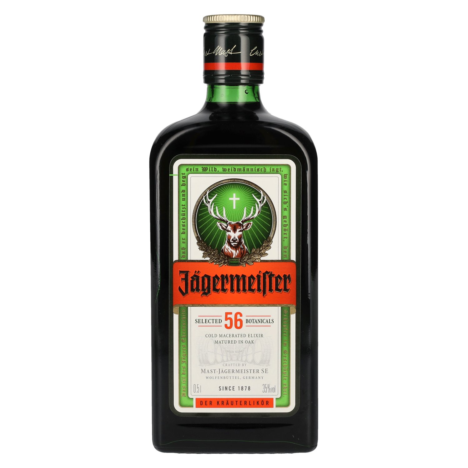 Jägermeister 35% 0,5L (čistá fľaša)