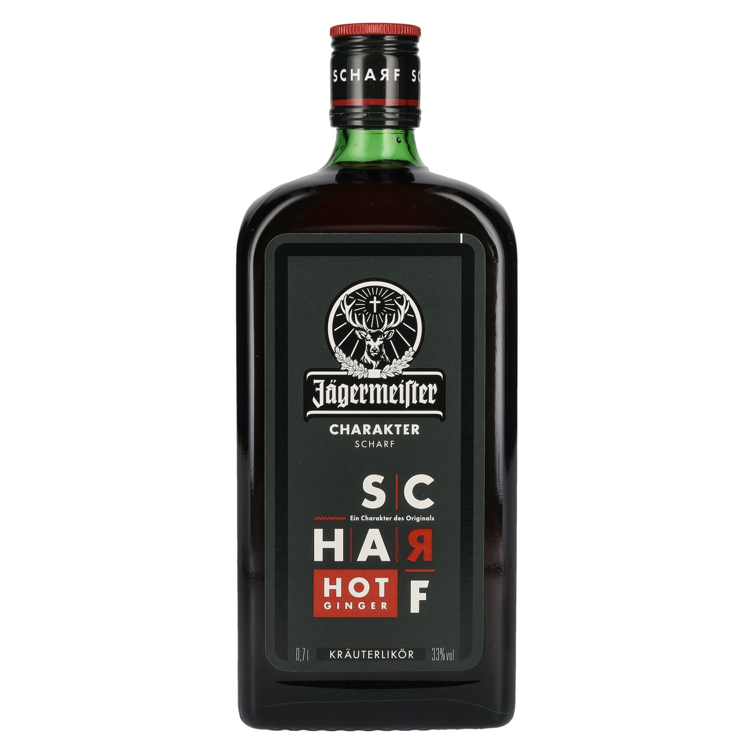 E-shop Jägermeister Scharf 33% 0,7 l (čistá fľaša)