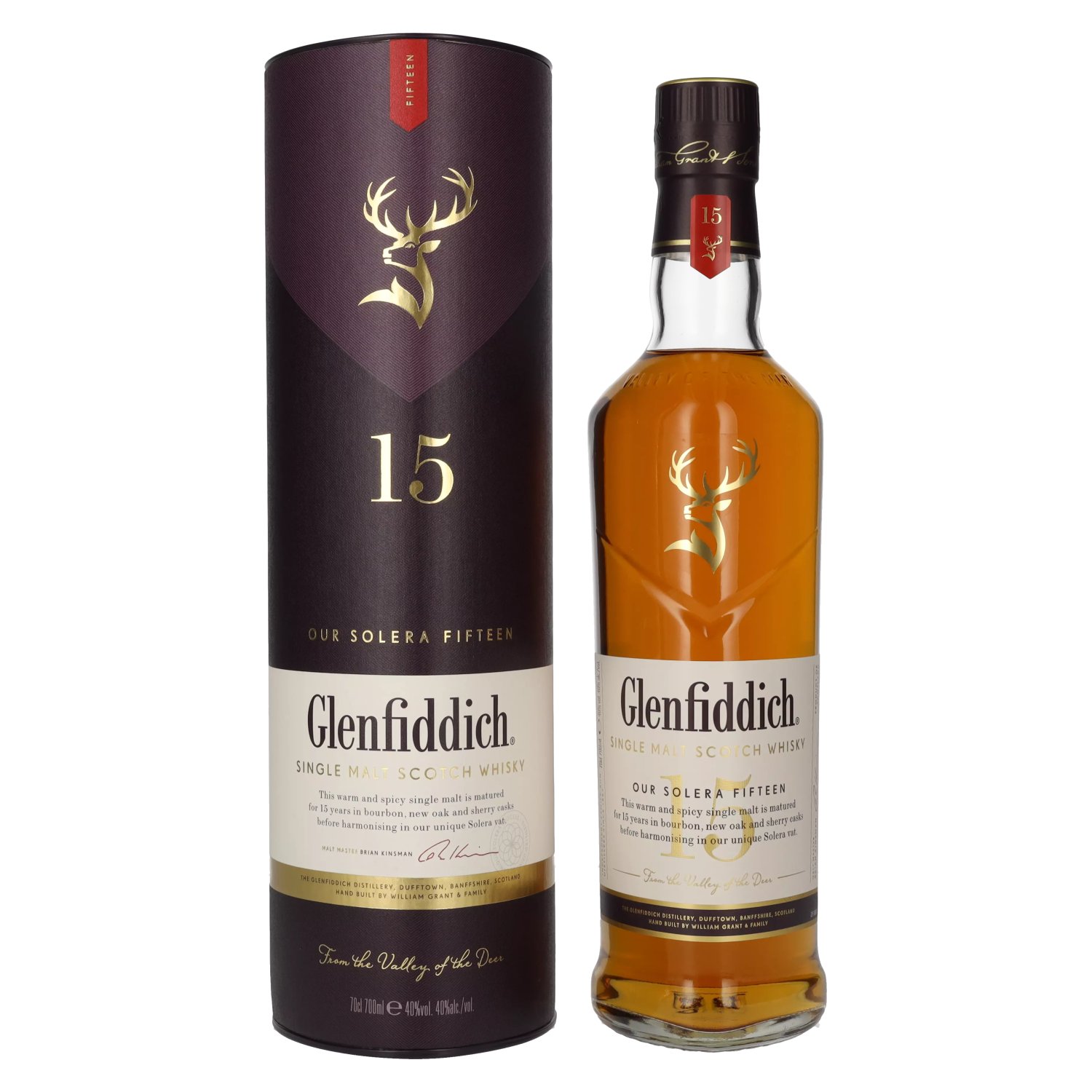Glenfiddich 15y 40% 0,7 l (tuba)