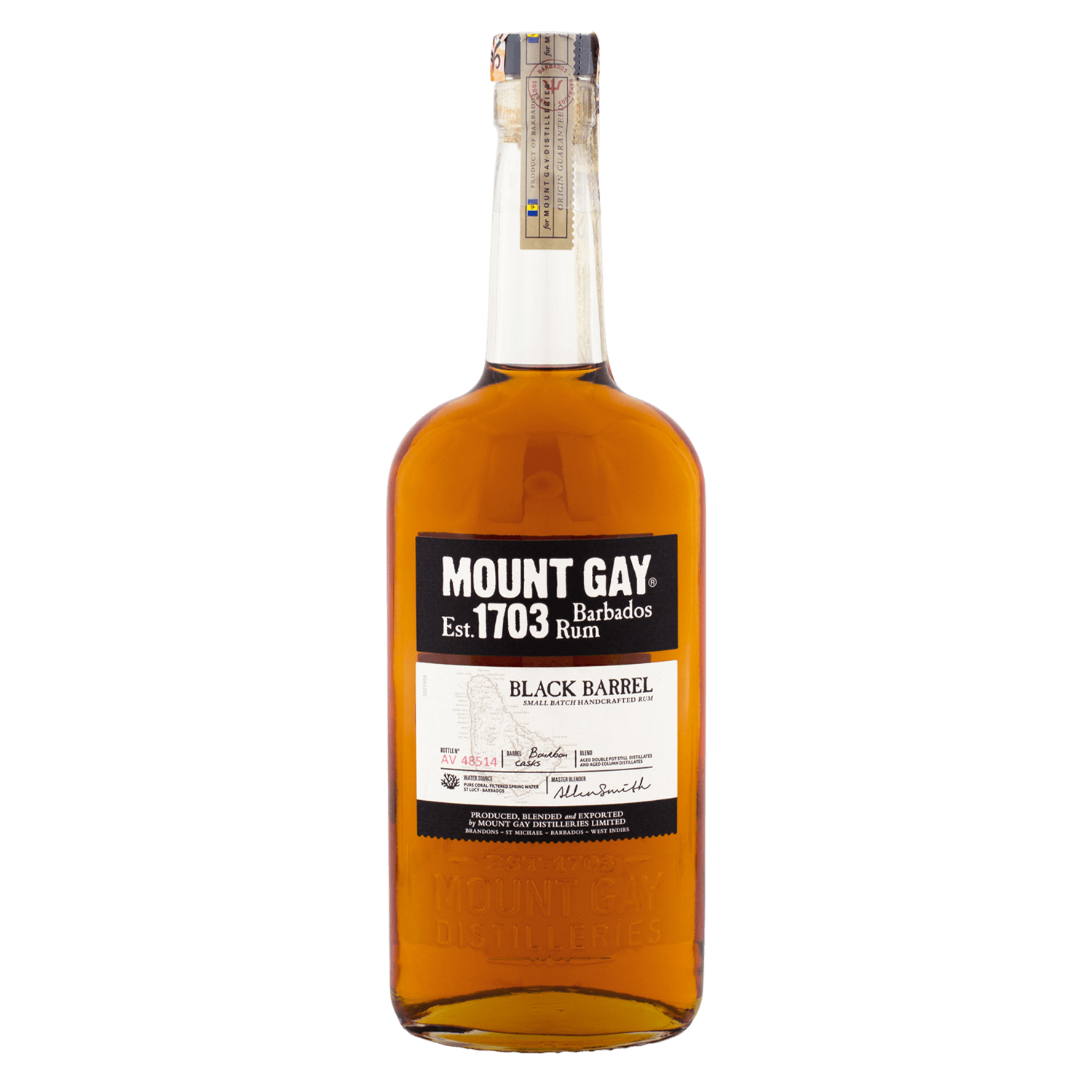 E-shop Mount Gay Black Barrel Double Cask Blend 43% 0,7 l (čistá fľaša)