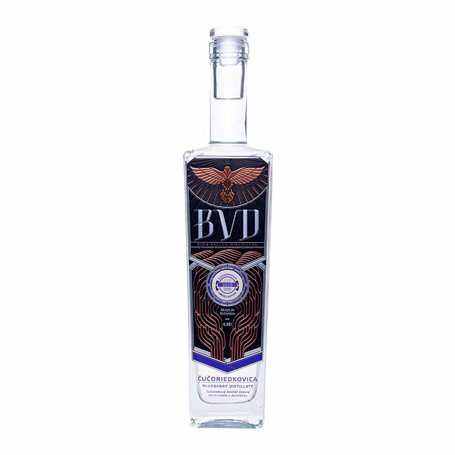 E-shop BVD Čučoriedkovica 45% 0,35 l (čistá fľaša)