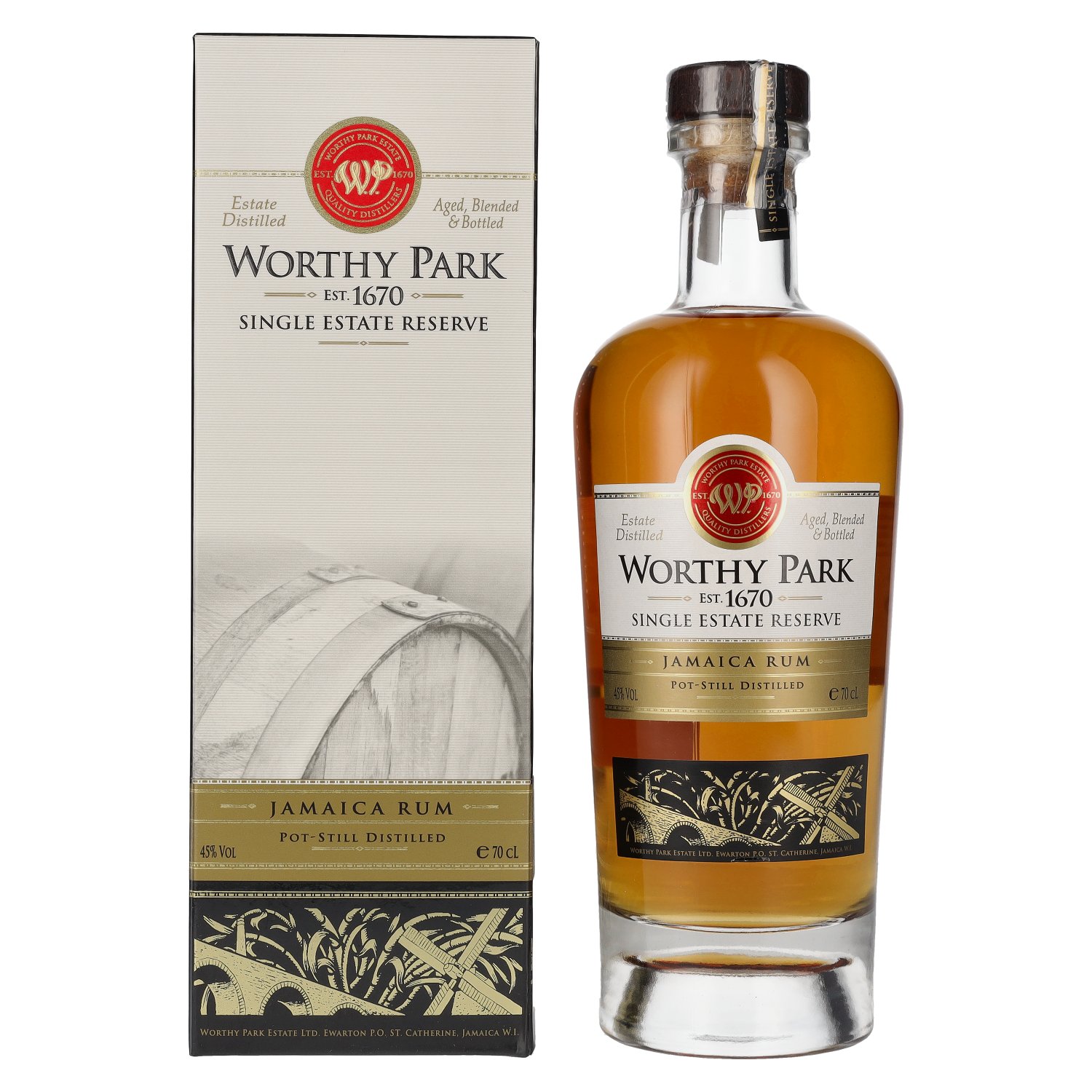 Worthy Park Single Estate Reserve 45% 0,7L v kartóne