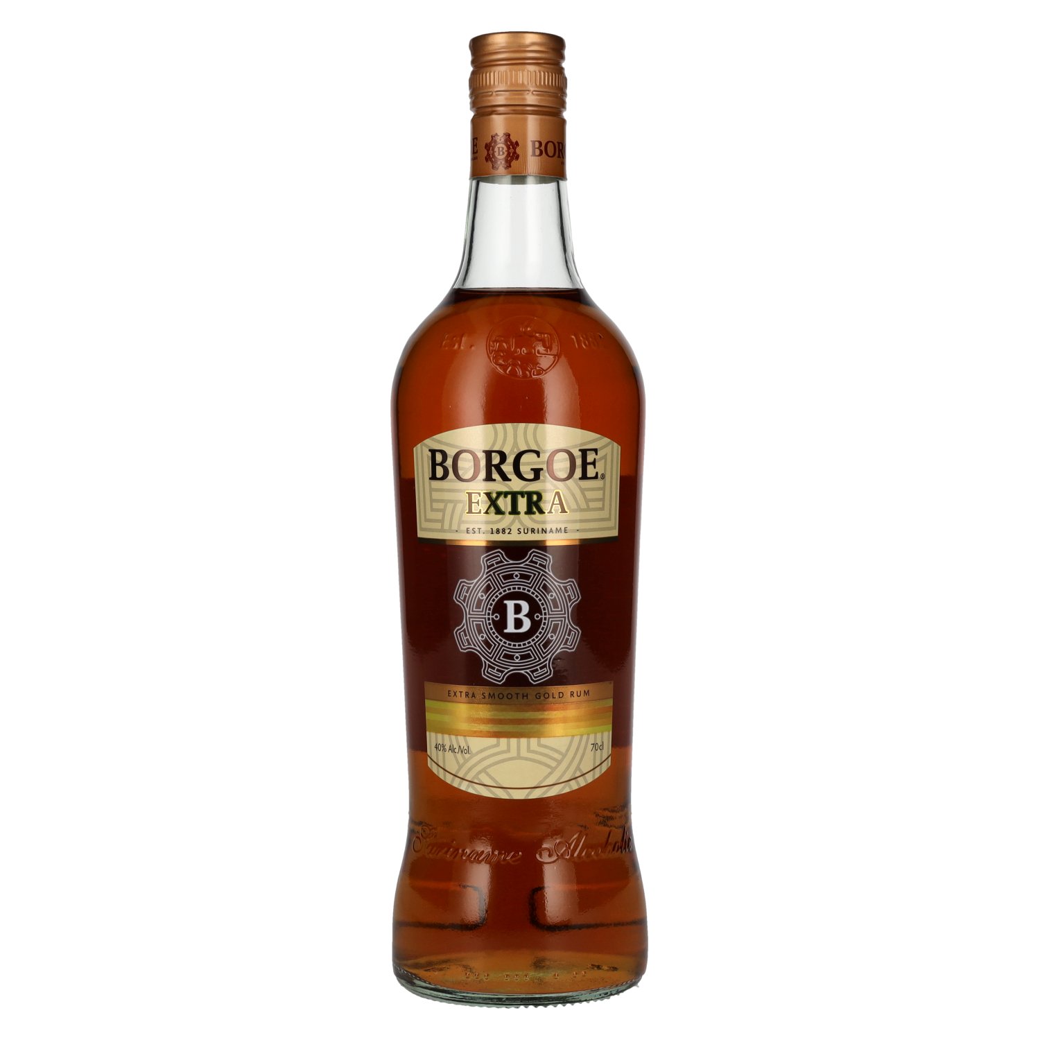 Borgoe Extra Smooth Gold Rum 40% 0,7L (čistá fľaša)