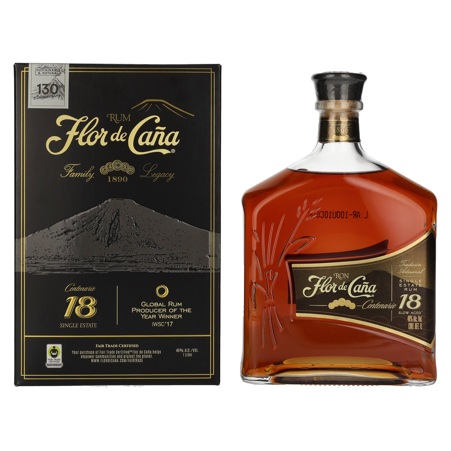 Flor de Cana Centenario 18y 40% 1 l