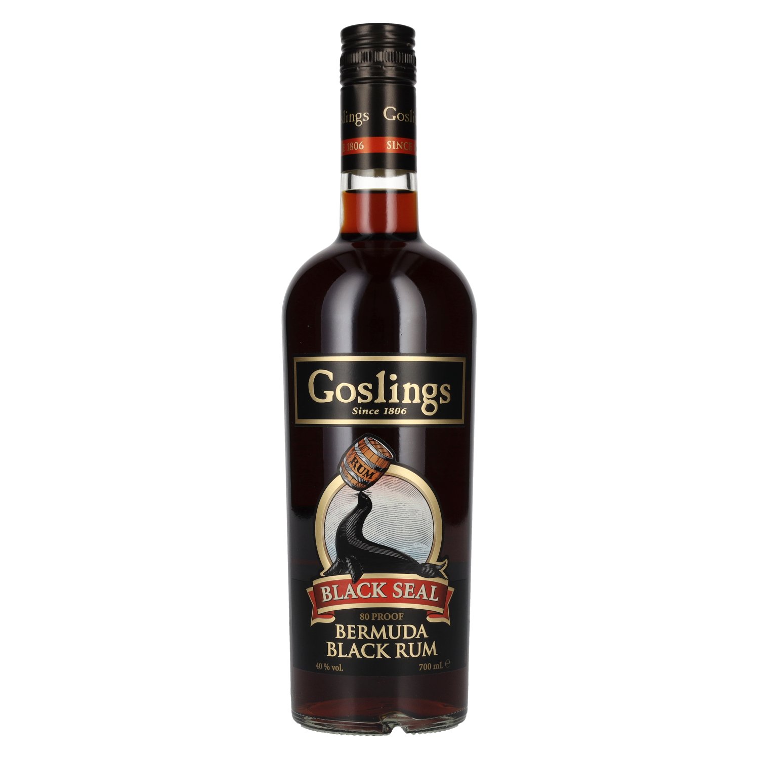 Gosling's Black Seal 80 PROOF Bermuda Black Rum 40% 0,7 l