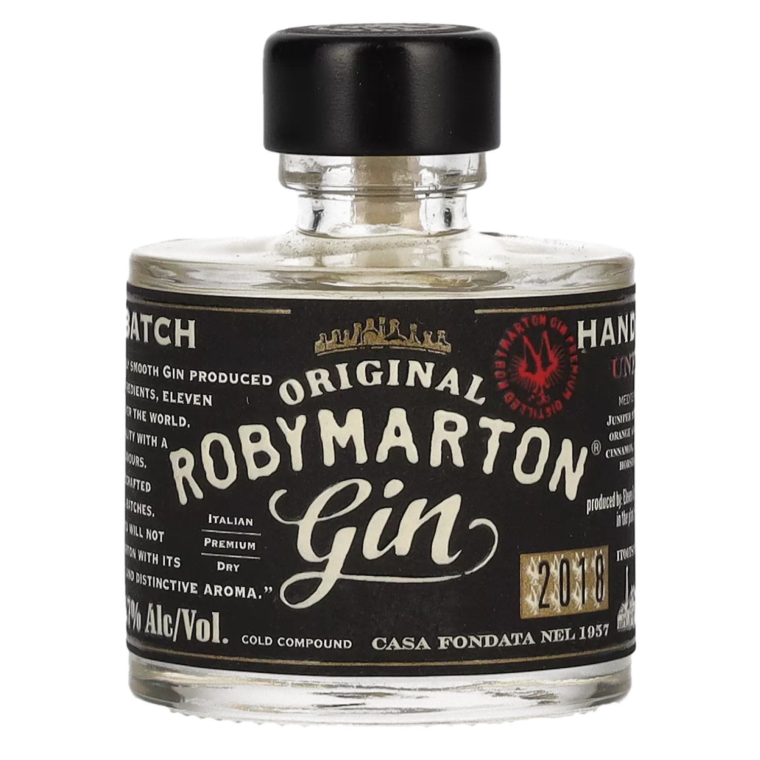 Roby Marton Original Italian Premium Gin 47% 0,05L (čistá fľaša)