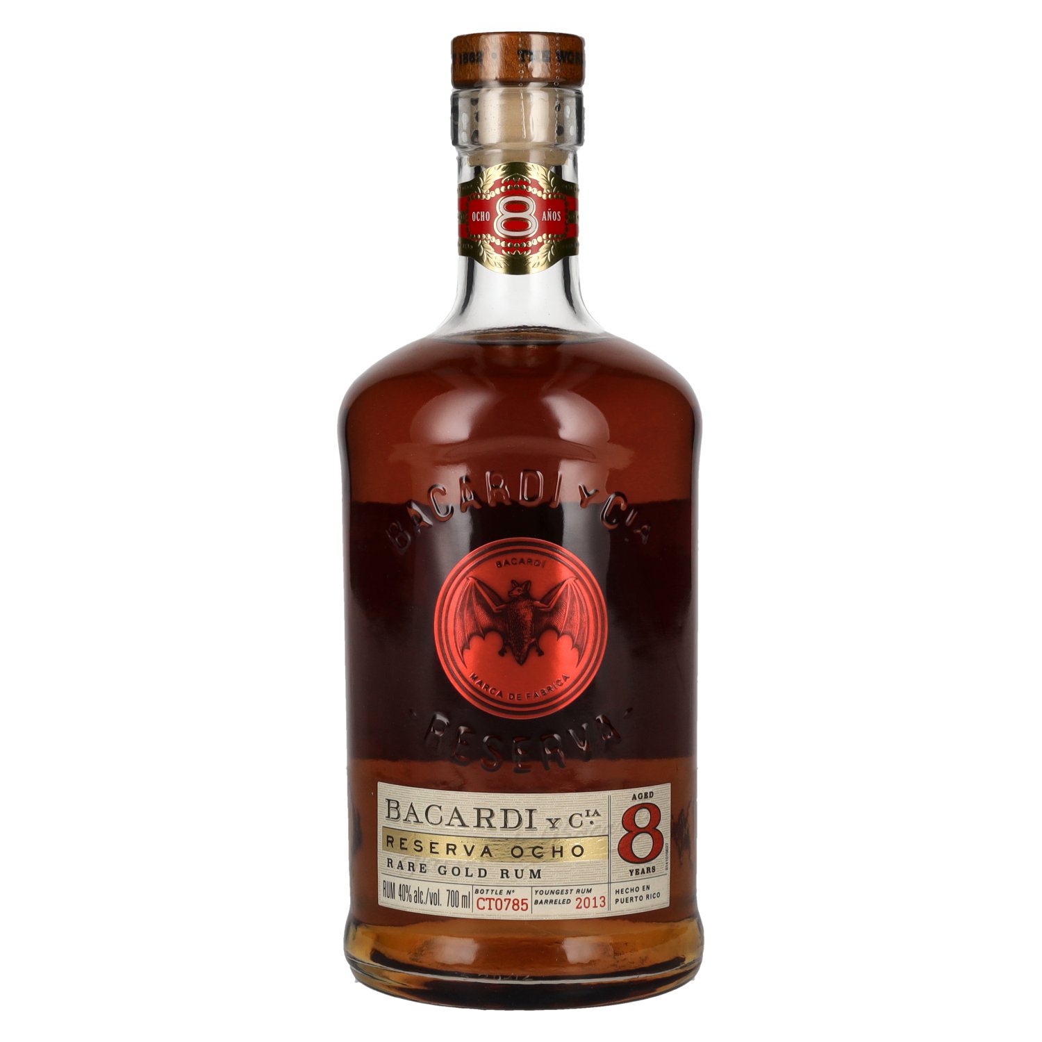 E-shop Bacardi Reserva Ocho 8-ročný 40% 0,7L (čistá fľaša)