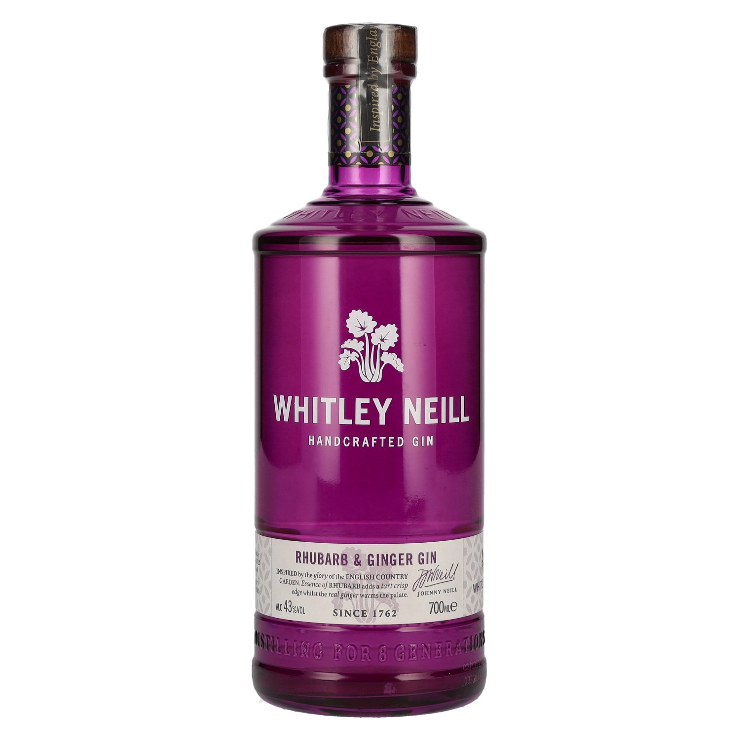 Whitley Neill Rhubarb & Ginger gin 43% 0,7L