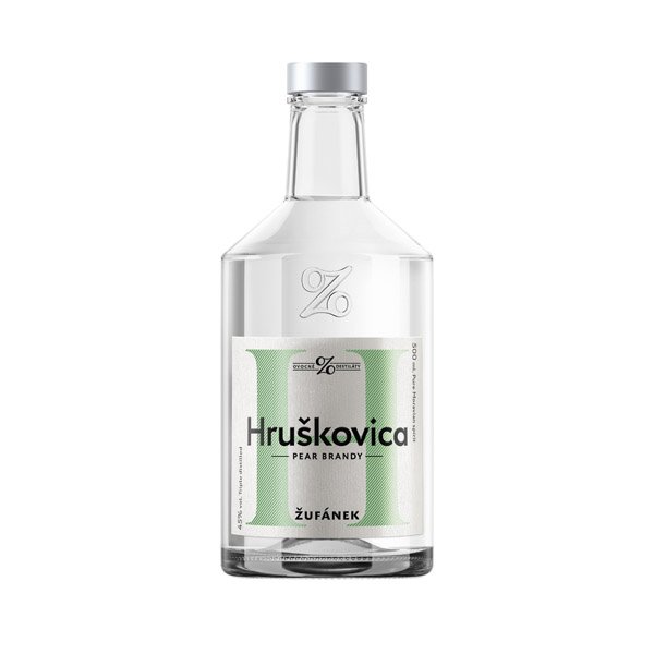 Žufánek Hruškovica 45% 0,5L (čistá fľaša)