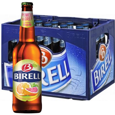 Birell pomelo-grep 0,5L sklo (prepravka 20ks)