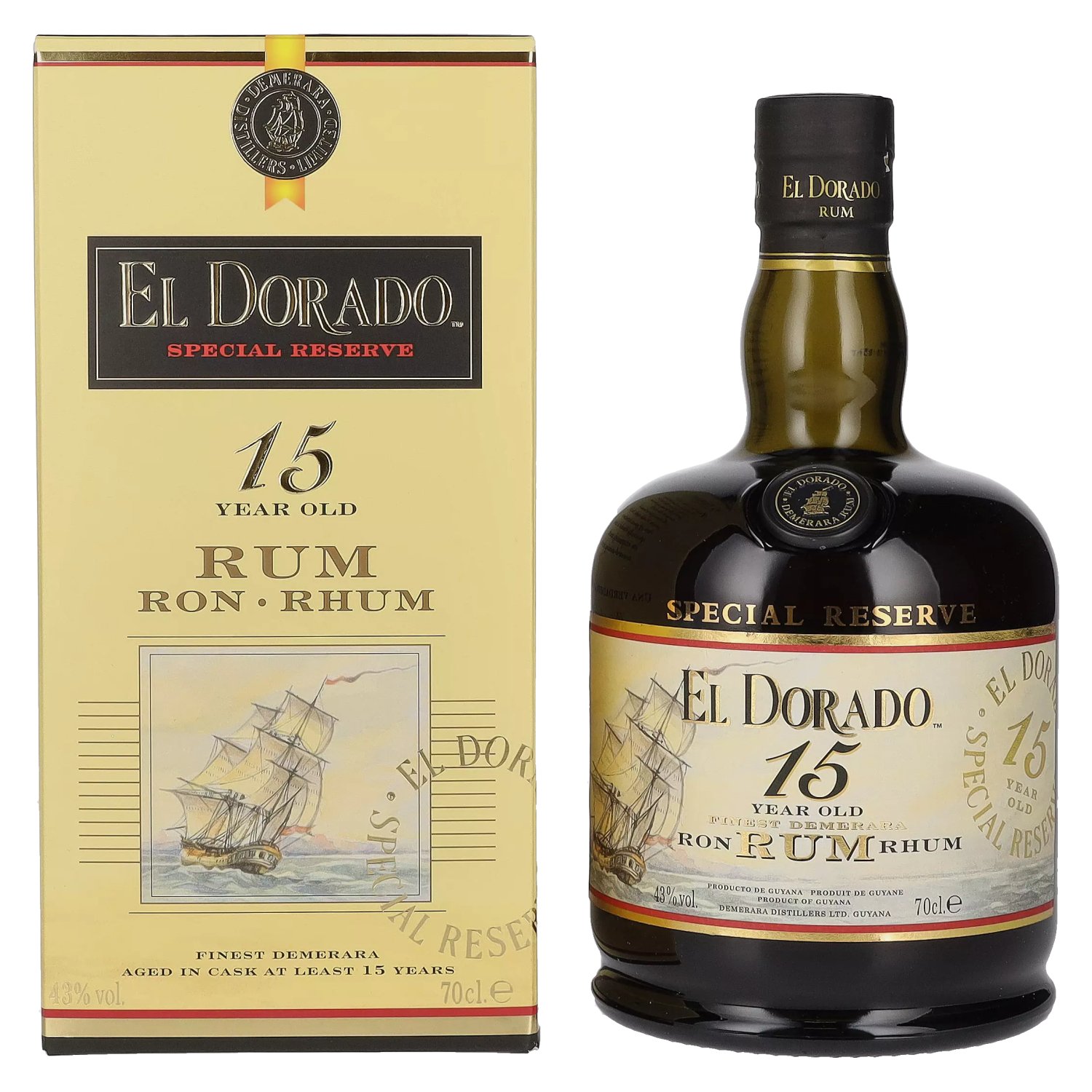 El Dorado 15y 43% 0,7L (kartón)