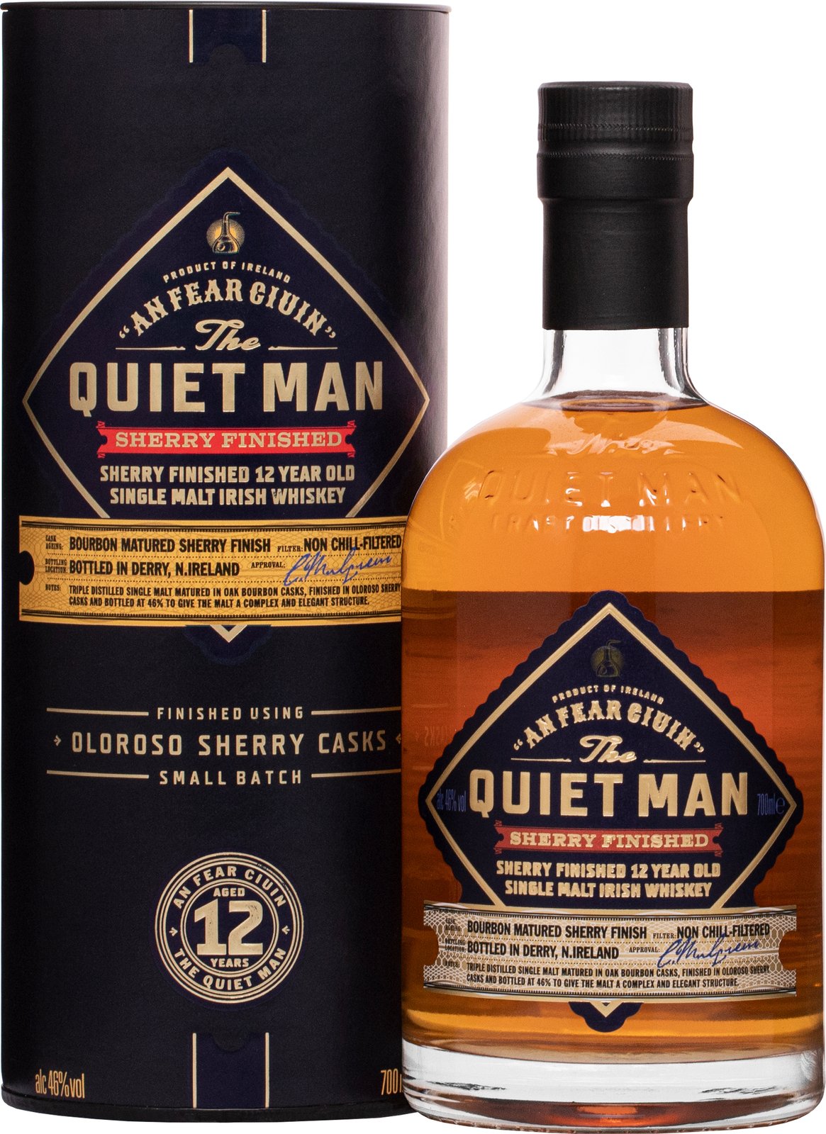 The Quiet Man 12y Sherry Cask 46% 0,7L