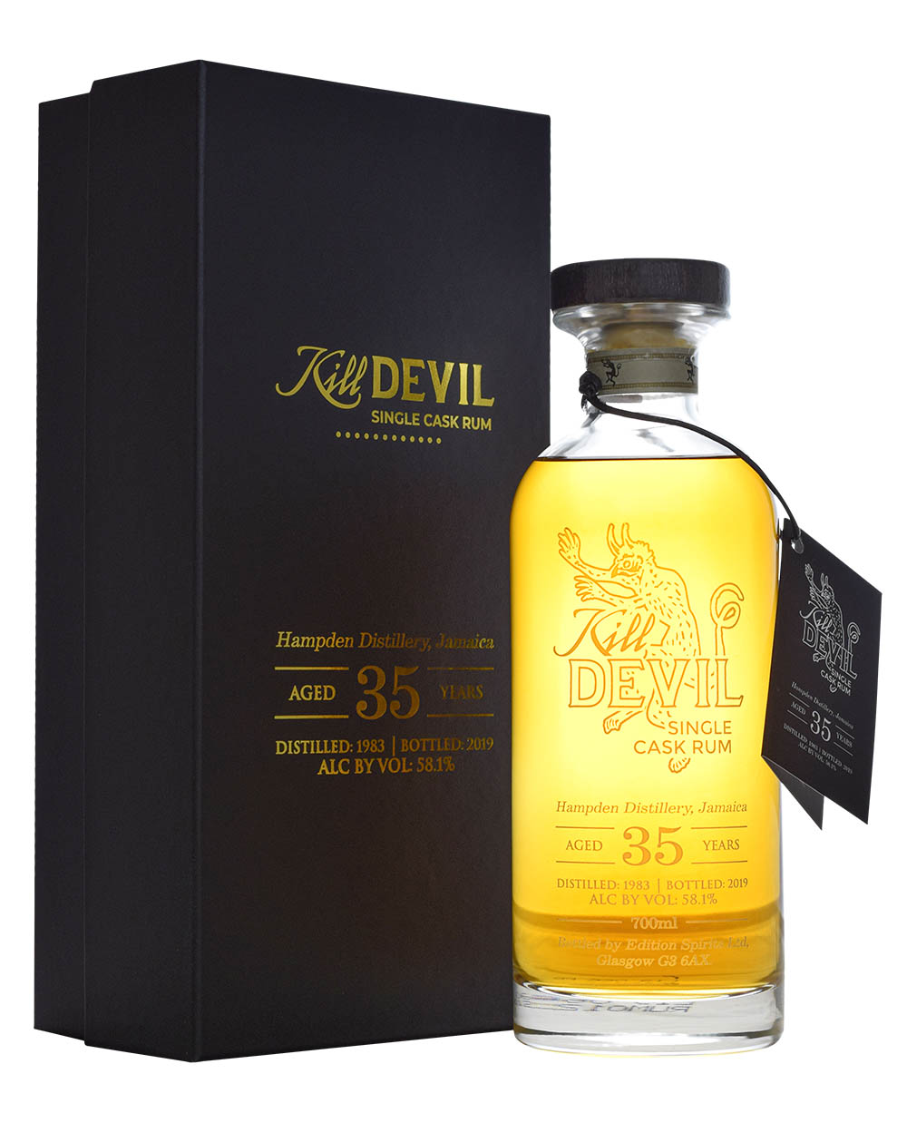 Hunter Laing Kill Devil Hampden 35y Cask Strength 1983 58,1% 0,7L v kazete