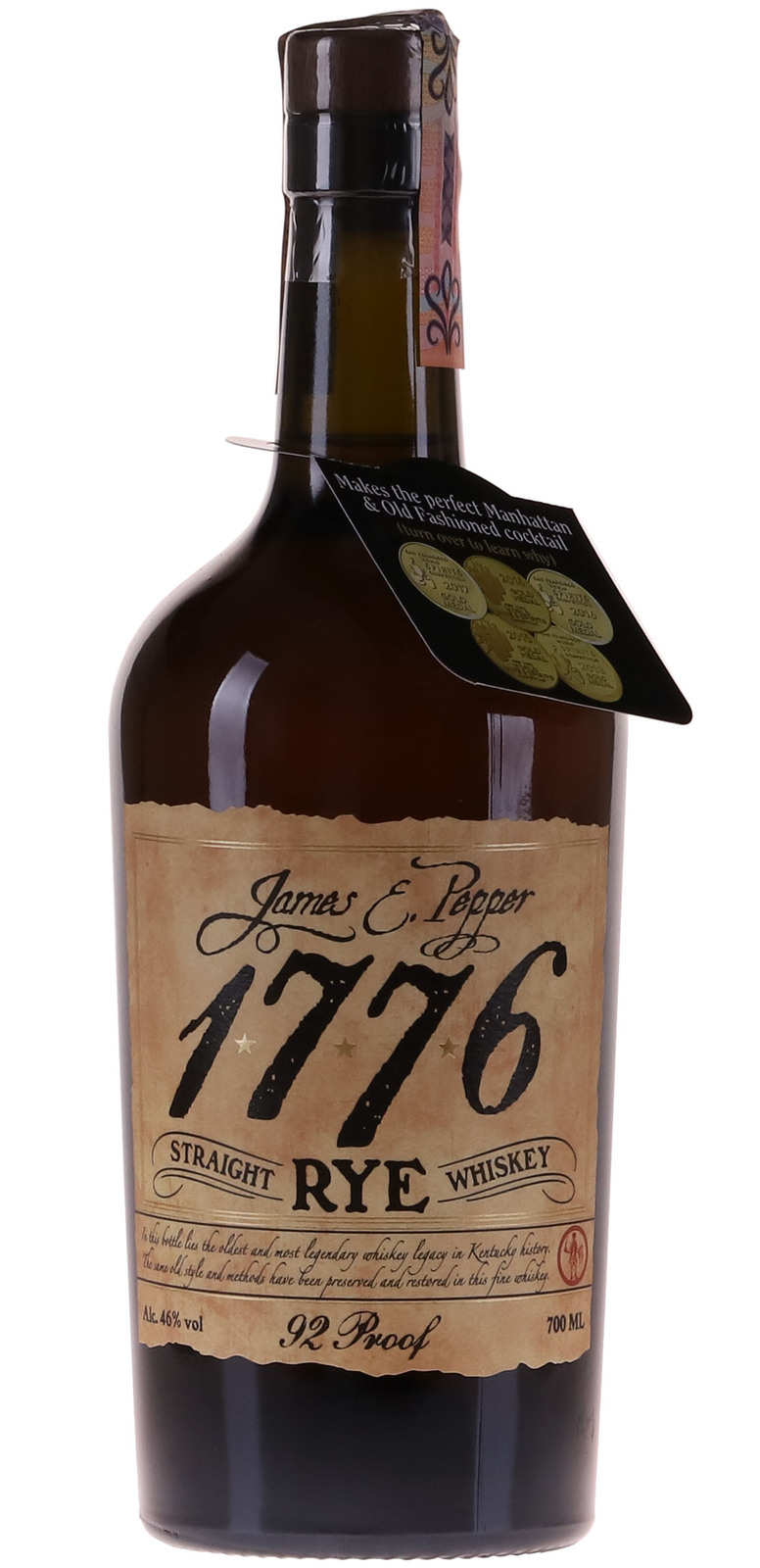 James E. Pepper 1776 Straight Rye 46% 0,7 l (čistá fľaša)
