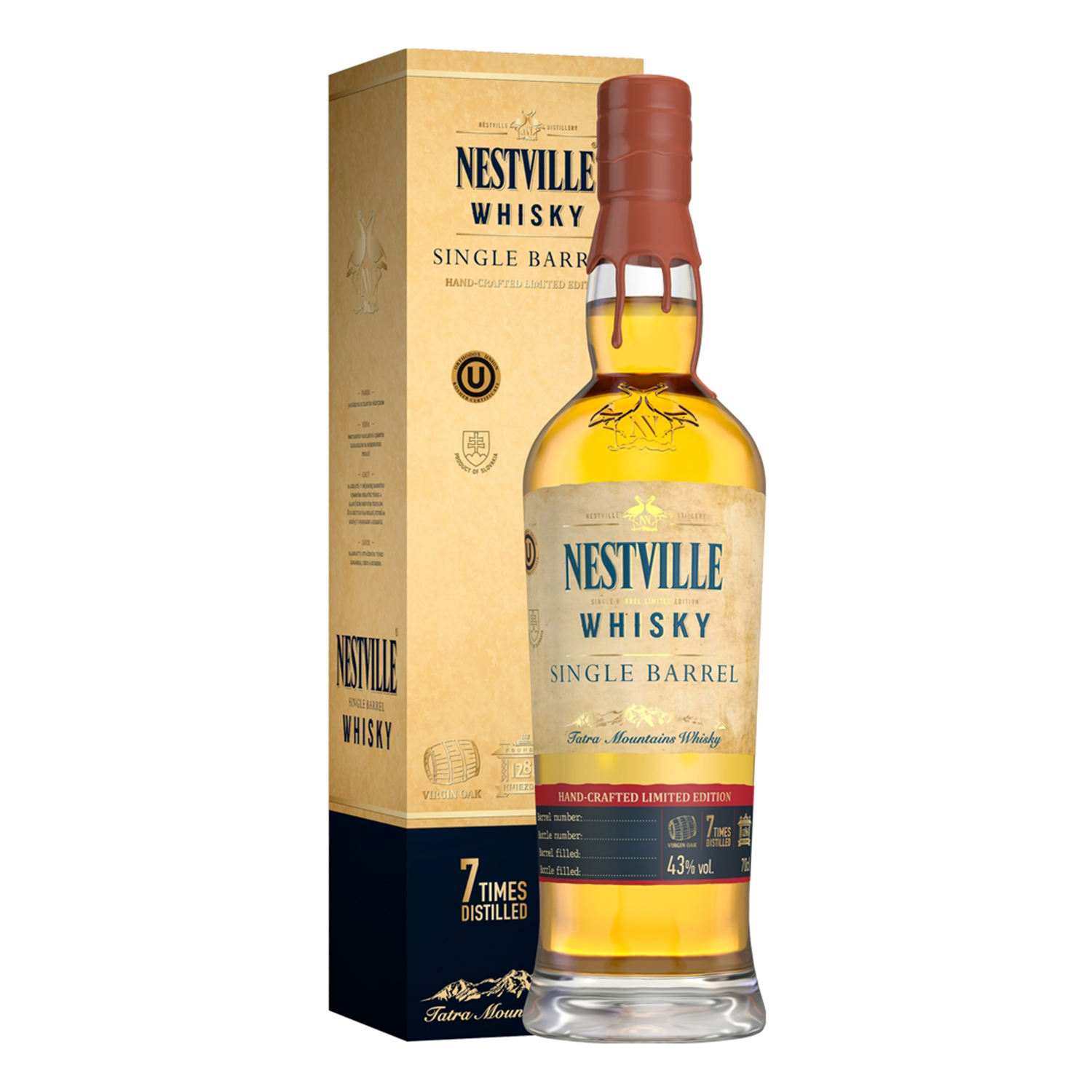Nestville single barrel 43% 0,7L (kartón)