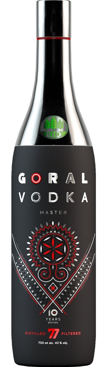 Goral vodka Master Bio 40% 0,7L (čistá fľaša)