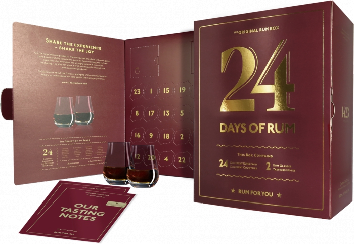 E-shop Rumový kalendár 2021 - 24 Days of Rum 42,9% 24x0,02L (darčekové balenie)