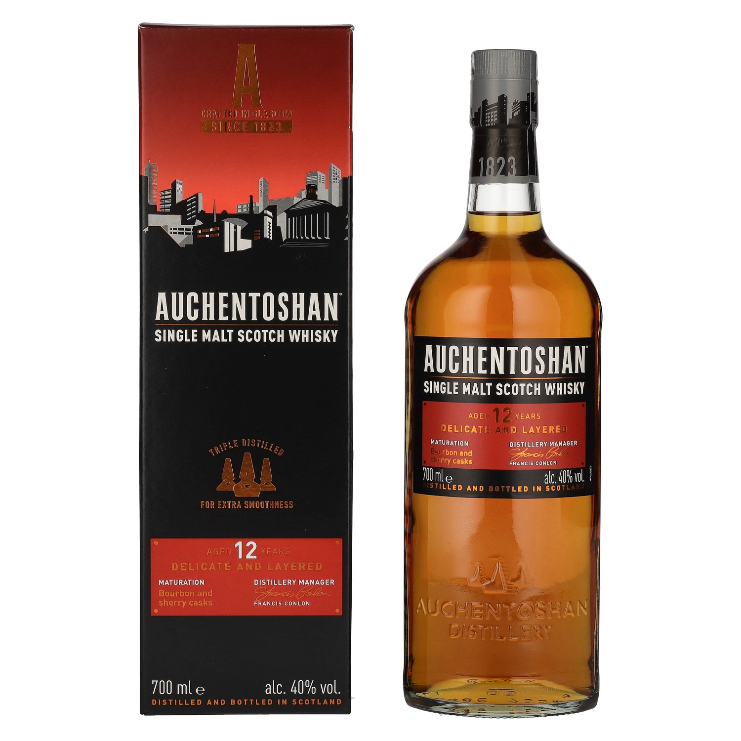 Auchentoshan 12y 40% 0,7 l (kartón)