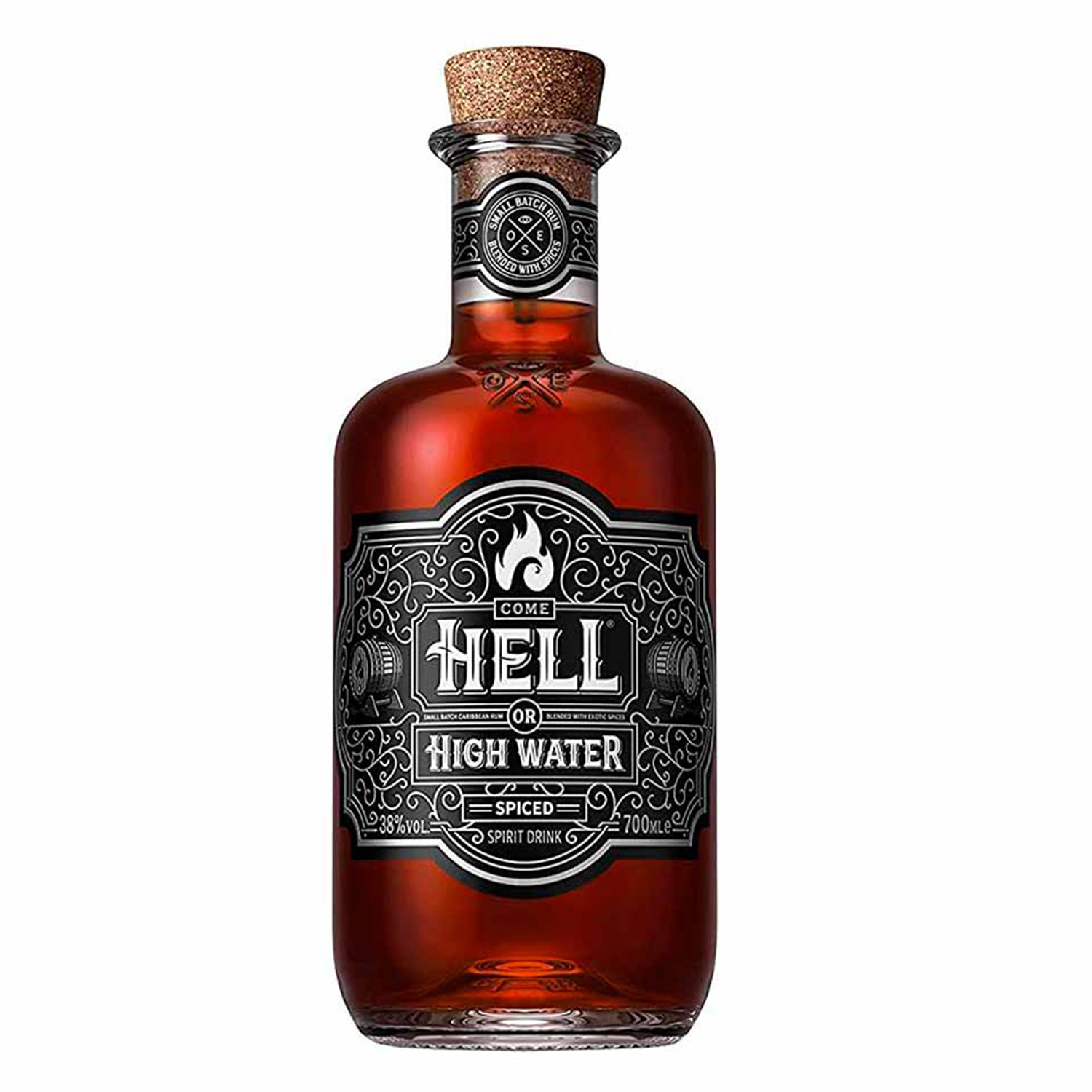 Hell or High Water Spiced Rum 38% 0,7 l (čistá fľaša)