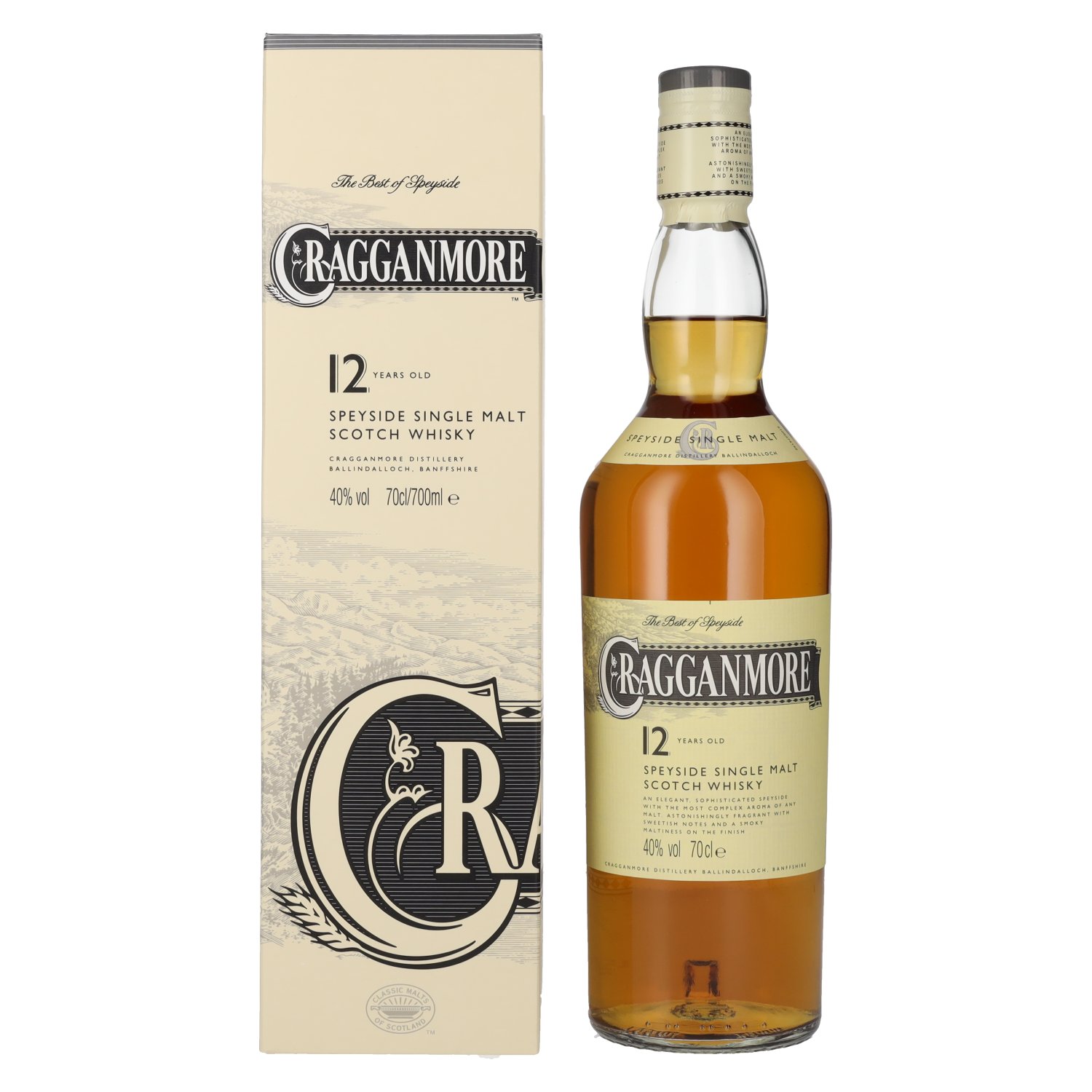 Cragganmore 12y 40% 0,7 l