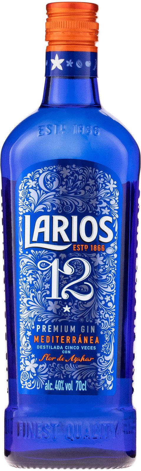 E-shop Larios 12 Premium Gin 0,7 l (čistá fľaša)