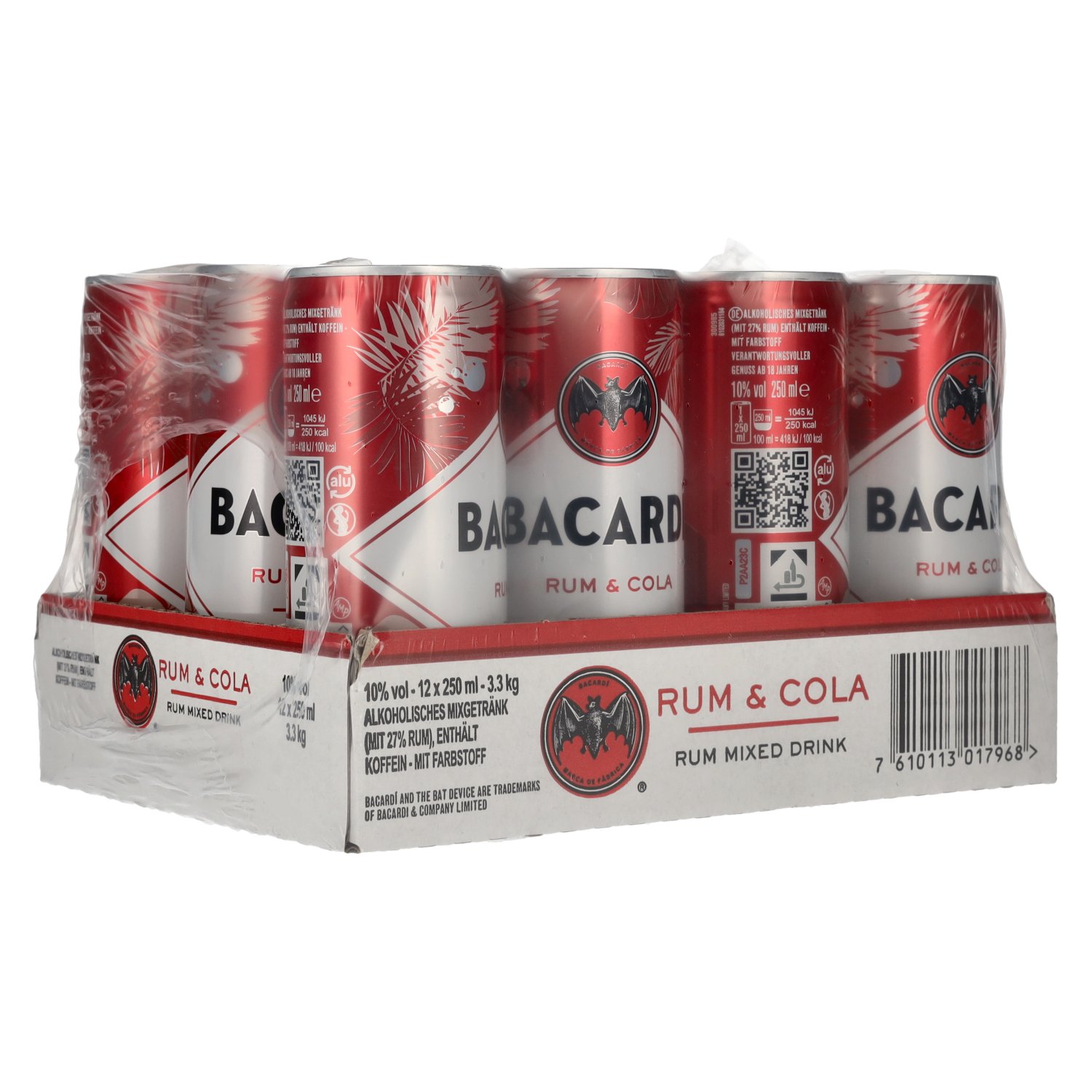 Bacardi & Cola 10% 0,25L (kartón 12ks)