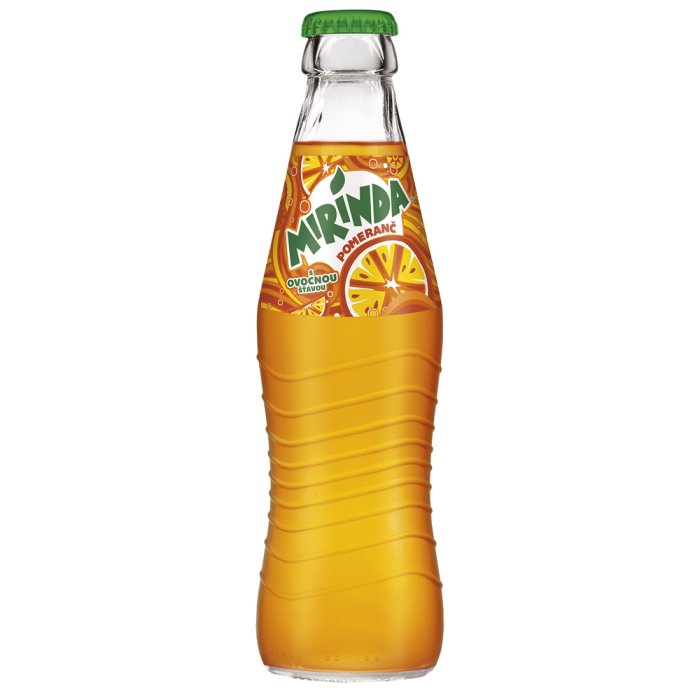 Mirinda Orange 0,25L sklo (prepravka 24x)