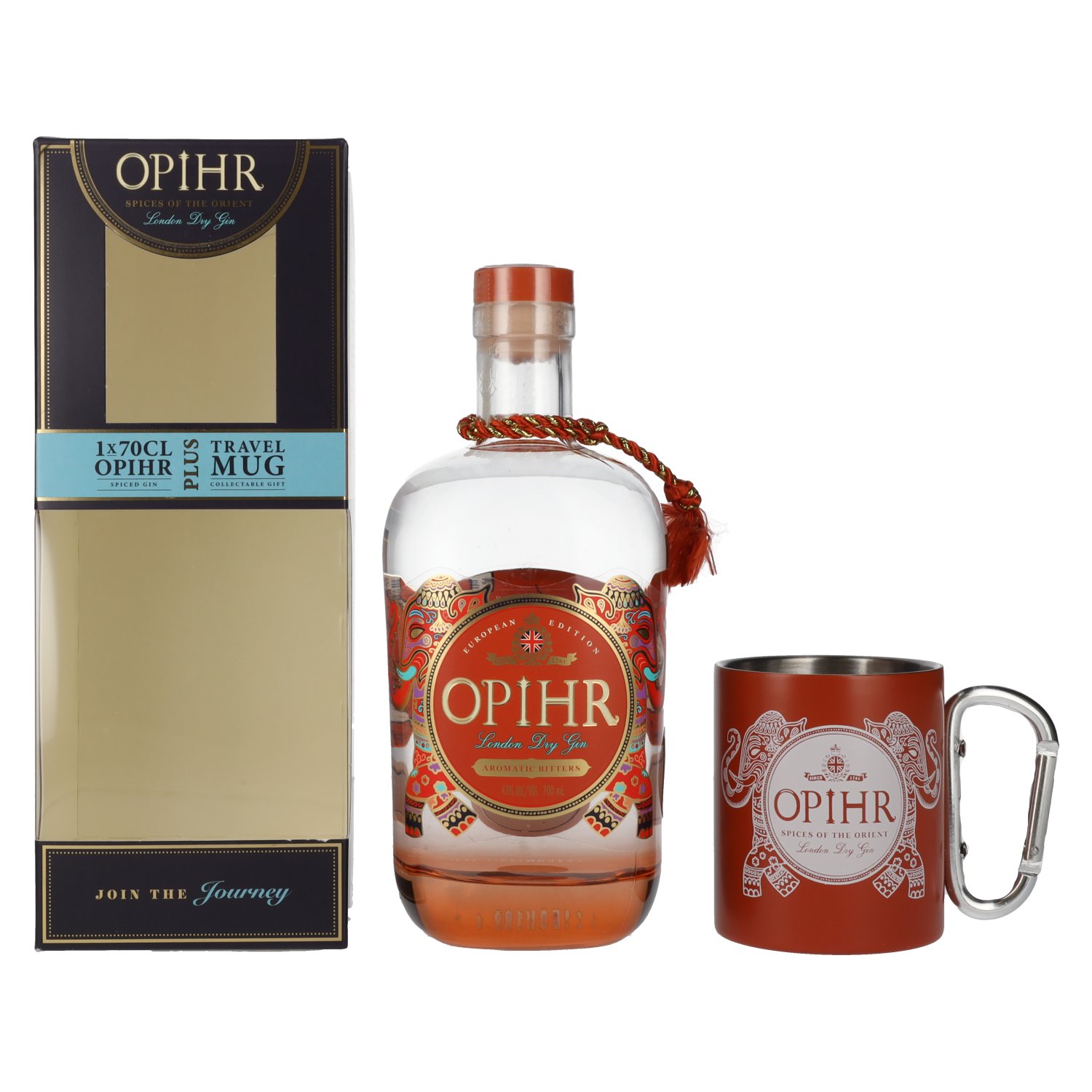 E-shop Opihr European edition 43% 0,7L + plechový hrnček