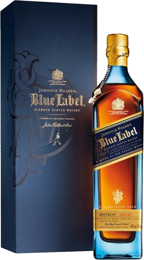 Johnnie Walker Blue Label 40% 1L v kazete